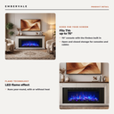 70 Inch Fluted Fireplace TV Stand with 42 Inch Electric Fireplace, Modern Farmhouse Media — key features
