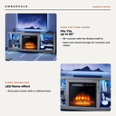 58 Inch Electric Fireplace TV Stand for TVs up to 65 Inch, Modern Media Console — key features