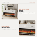 Fireplace TV Stand for 65-75 Inch TVs, Entertainment Center with Electric Fireplace — key features