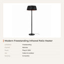 Modern Freestanding Infrared Patio Heater — specifications
