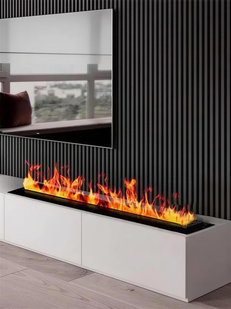 3D Water Vapor Fireplace With Colorful Flame ECO Decorative no risk of fire Mist Intelligent Indoor Electric Atomized
