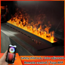 Smart 3D Atomized Fireplace Safe Environmentally Friendly Touchable Colorful LED Flame Stoves Intelligent Electric