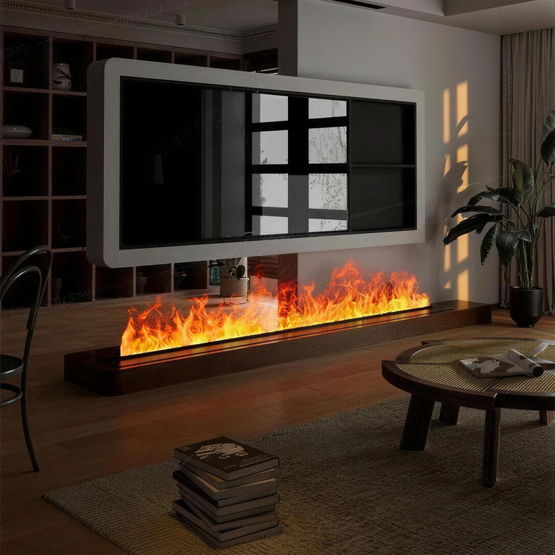 3D Water Vapor Fireplace Colorful Flame ECO TV Decorative no risk of fire Mist Intelligent Indoor Electric Atomized