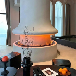 Smart Home 3D Fireplace Water Steam Humidifier LED Decorative Flame TV Wall Sound Of Firewood Cracking Vapour Electric