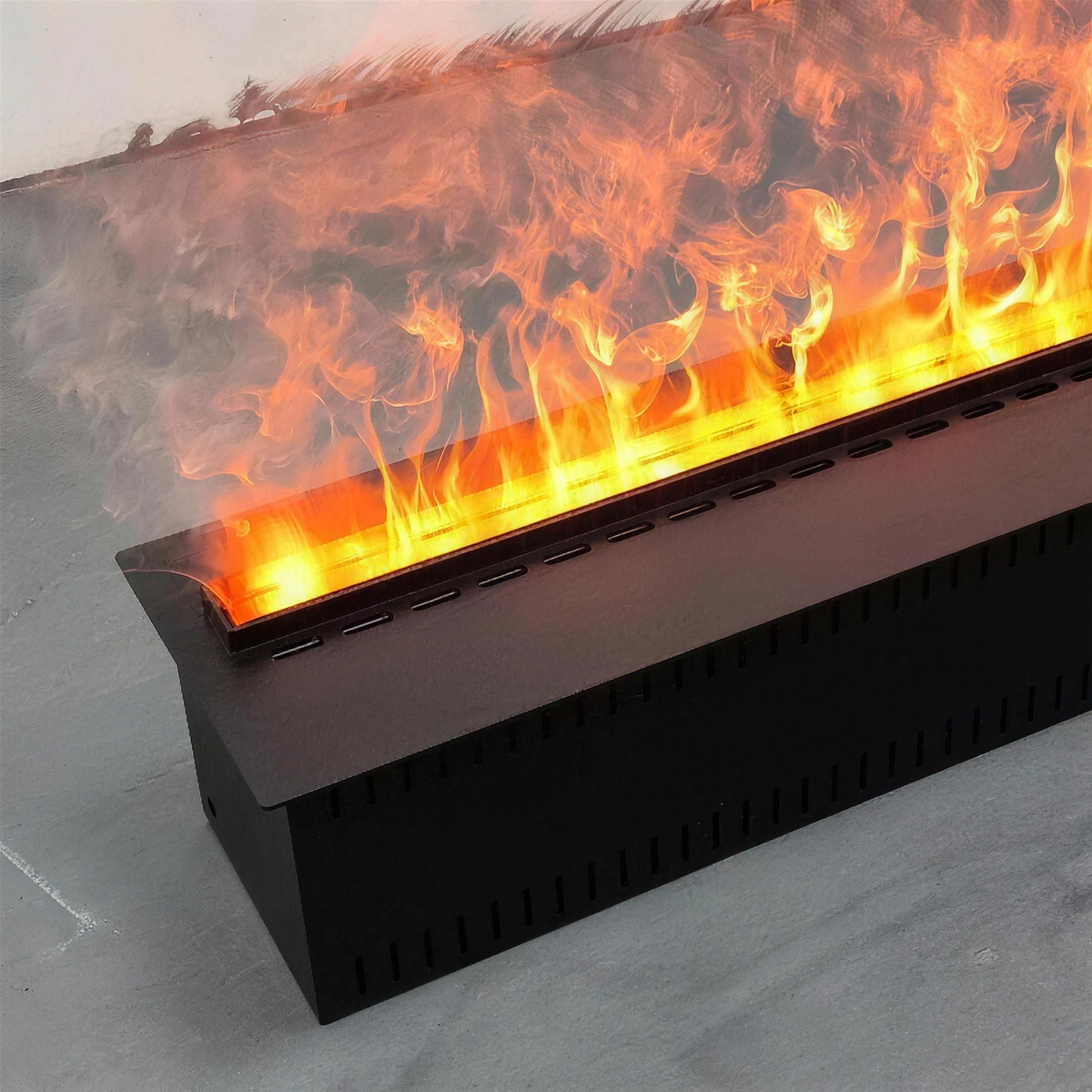 Recessed Water Vapor Fireplace with App Control, Built-In 3D Mist Flame Electric Fireplace for TV Walls