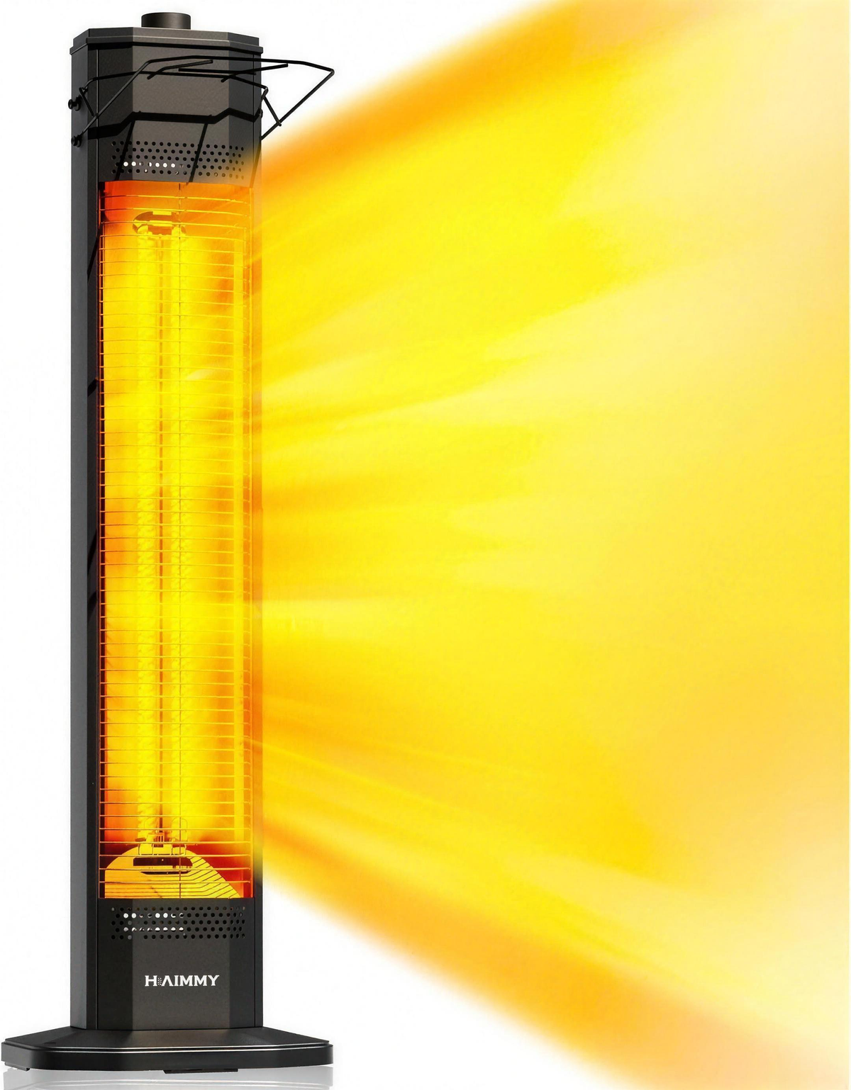 Patio Heaters for Outdoor Use, 34-Inch 1500W Indoor & Outdoor Electric Infrared Heater with 3 Heat Levels, IPX5
