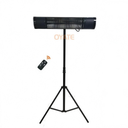 1500Watt Electric Outdoor Free Standing Infrared Patio Heater with Remote Control