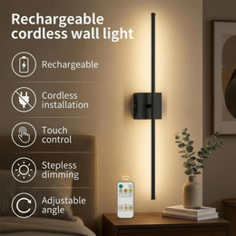 LED Magnetic Rechargeable Wall Sconce Touching Square For Living Room Bedroom Hallway Study Room Cloakroom Indoor
