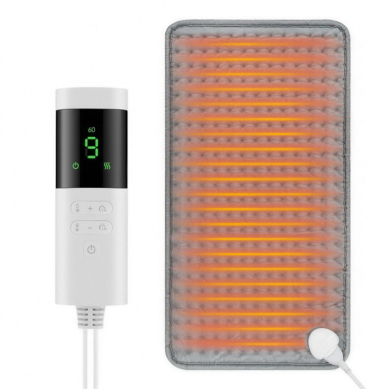Electric Heating Pad 24x12 Inch with 9 Levels & Timer, Constant-Temperature Warming Mat