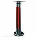 1500W Electric Patio Heater with Oscillation, 8 Heat Levels, 8-Hour Timer & Remote, IP65 Indoor/Outdoor Infrared Heater