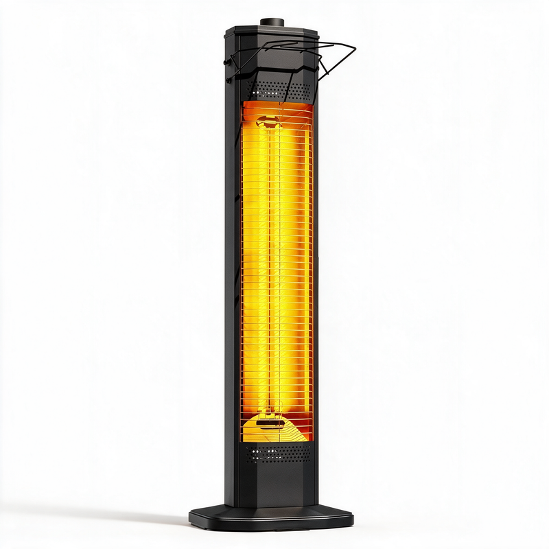 Patio Heaters for Outdoor Use, 34-Inch 1500W Indoor & Outdoor Electric Infrared Heater with 3 Heat Levels, IPX5