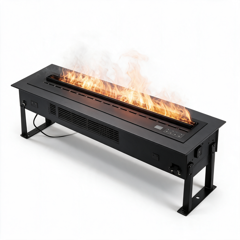 47 Inch Ultra-Slim Water Mist Fireplace, Wall-Mounted Linear Vapor Electric Fireplace with 9 Flame Colors