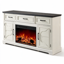 Fireplace TV Stand for TVs Up to 75 Inch, Electric Media Entertainment Center with Storage Cabinet & Console