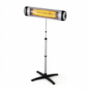 1800W Freestanding Patio Heater with Tripod Stand, Electric Outdoor Heater for Deck, Camping & Events