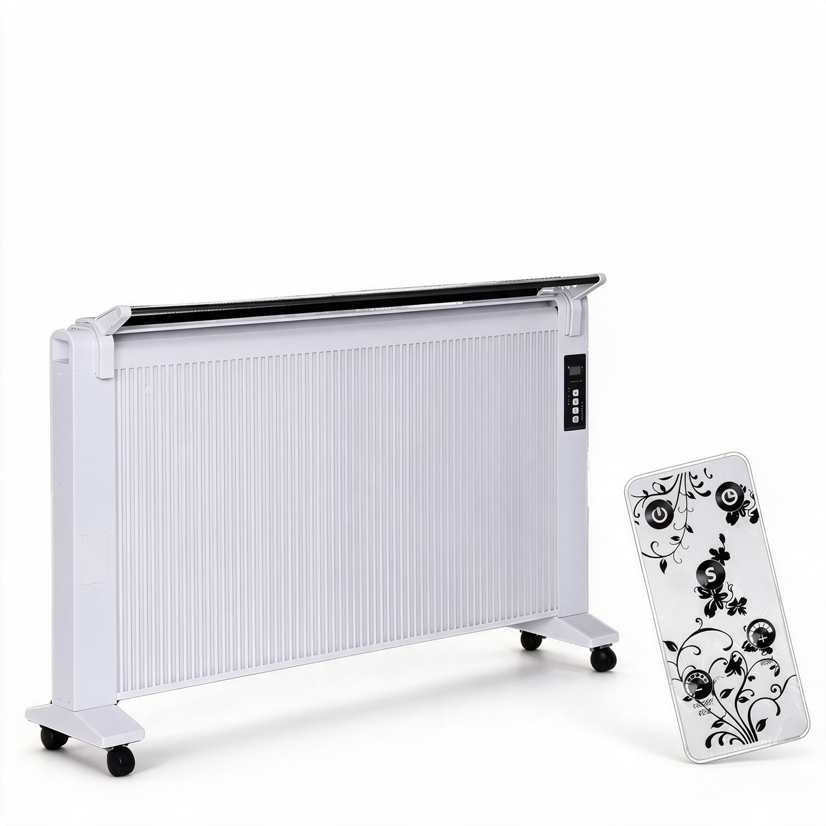 Carbon Fiber Far-Infrared Portable Heater, Energy-Efficient Freestanding Waterproof Heater with Remote