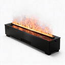 80cm Large Water Vapor Electric Fireplace, Fireplace Console Built-in Steam Fireplace with Crackling Sound & Colorful