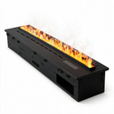 3D Atomized Water Vapor Electric Fireplace Stove with Touchable Colorful LED Flame Effect, Flameless & Safe