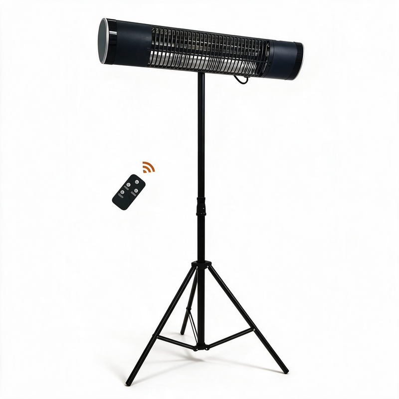 1500Watt Electric Outdoor Free Standing Infrared Patio Heater with Remote Control