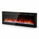 60 Inch Smart Infrared Electric Fireplace with Crackling Sound, WiFi Recessed Fireplace with Realistic Flame & 1500W Heater
