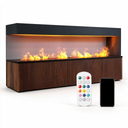 Electric Fireplace Insert for TV Cabinets and Media Walls, Recessed 3D Water Vapor Mist Flames with Smart App Control, Indoor 120V