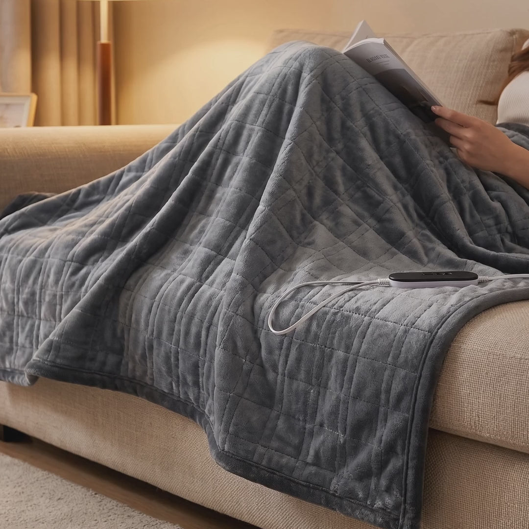 Flannel Heated Blanket - product video