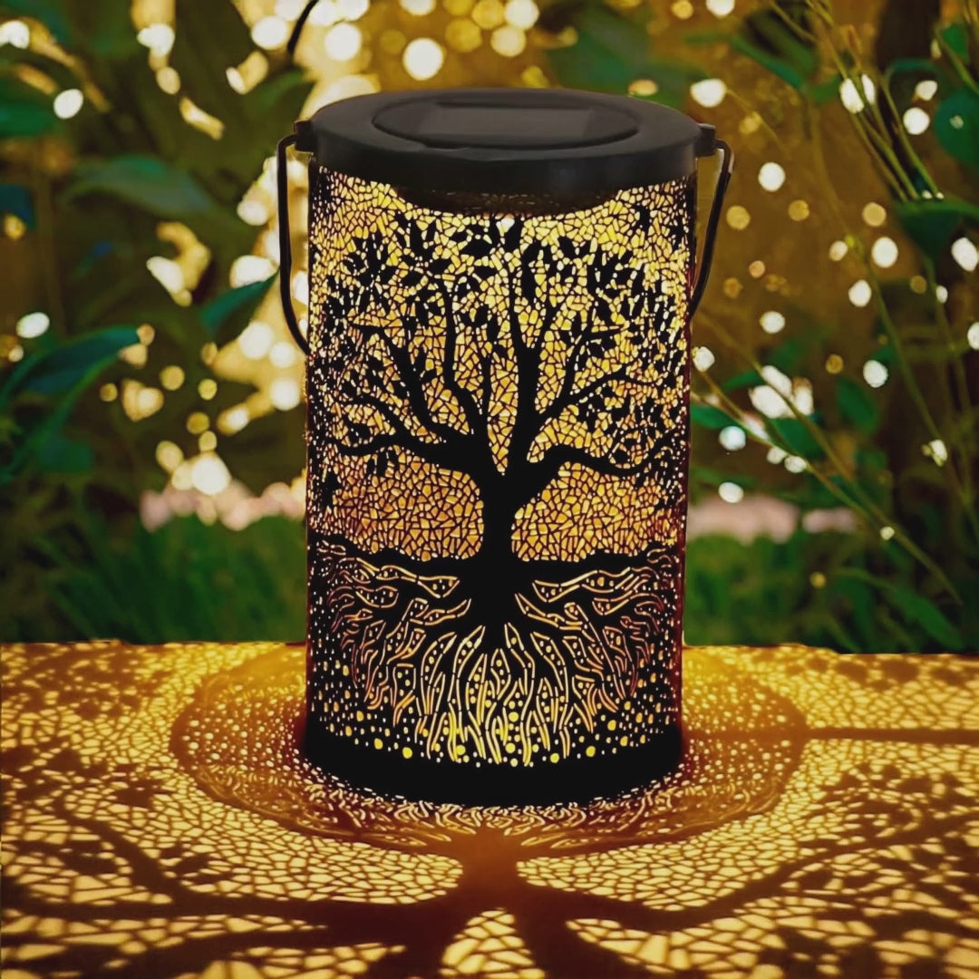 Vintage Solar Hanging Lantern - product video